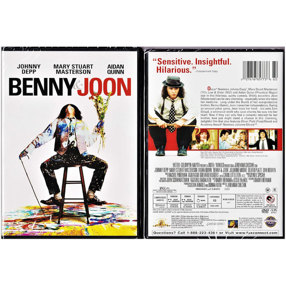 NEW SEALED Benny & Joon (DVD, 2009) Johnny Depp Mary Stuart Masterson Film - Picture 2 of 2